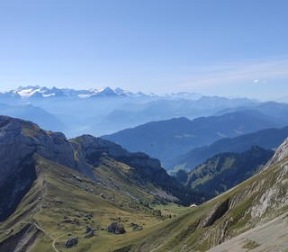 Blick vom Pilatus auf Berge